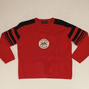 Vintage Killington Ski School Red & Black Men's r Unisex Wool Ski Sweater